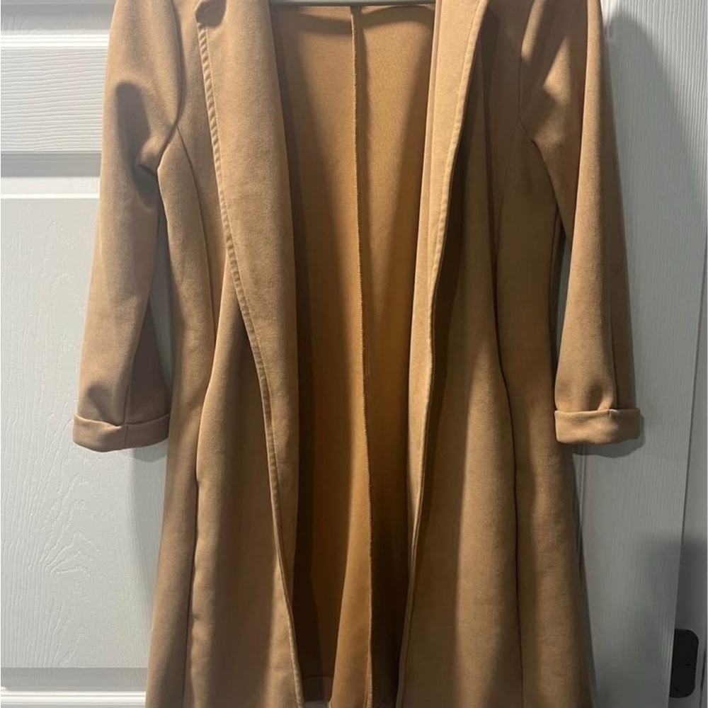 Stylish Tan Long Coat